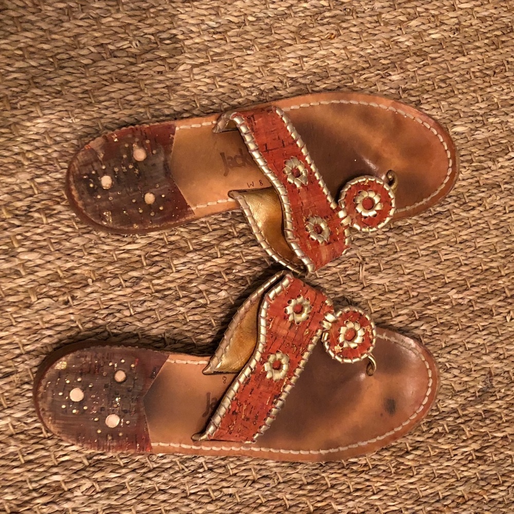 Orange and gold jack Rodgers